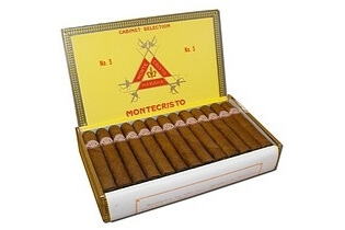 box of montecristo no 5 cigars