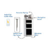 Xikar Pipeline Pipe Lighter Black - Image 2