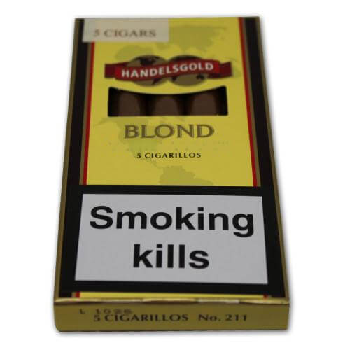 Handelsgold Blond Cigarillos Pack of 5 Free Postage