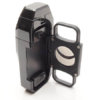 Colibri Boss III Triple - Jet Flame Lighter With Fold Out Cigar Cutter - Jet Black - Image 2