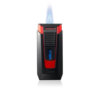 Colibri Slide Double-jet Flame Lighter Black & Red - Image 2