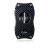 Colibri Monaco twin jet flame lighter & V-Cutter (Black Carbon Fibre) - Image 2