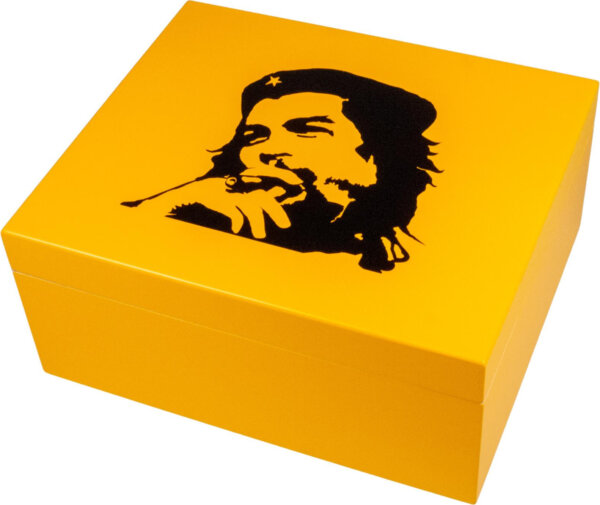 Matt Yellow 'Che' Humidor-Holds 40 cigars