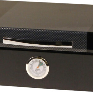 Black Laquer/Carbon Humidor for 25 cigars